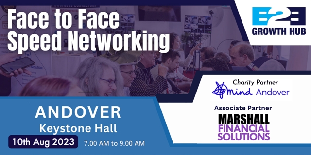 Andover Face 2 Face Morning Speed Networking - 10th Aug 2023